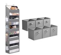 GRANNY SAYS Paquete de Organizador de 5 Estantes para Puerta y Cubos de Almacenamiento de Tela