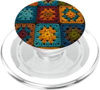 Granny Square Patrón otoño otoño PopSockets PopGrip para MagSafe