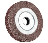 Grano 60 Rueda de Papel de Lija Cepillo Abrasivo, Rueda de Solapa Desmontada de óxido de Aluminio para Amoladora de Banco