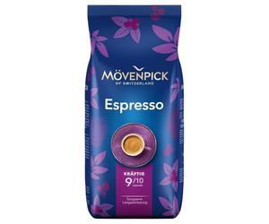 Grano de café de café espresso de Mövenpick, 1000 g, 2 por paquete (2 x 1 kg)