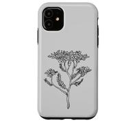 Grano de oveja, ilustración de flores silvestres, jardín pradera Carcasa para iPhone 11