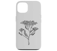 Grano de oveja, ilustración de flores silvestres, jardín pradera Carcasa para iPhone 13