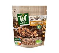 Granola crujiente de tierra y cereales con chocolate - Proteína orgánica - 500 g - Cereales gourmet y saludables - Ideal para la dieta y la dieta - Paquete de 3