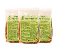 Granola de manzana y canela 750 gr nut&me | Low carb | Sin gluten, sin azúcares añadidos, sin lactosa | Sin OGM | Vegano | Pack 3 x 250 gr