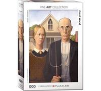 Grant Madera Americano Gótico 1000pc Puzle Rompecabezas Por Eurographic680mm X