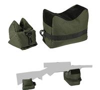 Grantien Soportes para Armas Resto, Bolsa Apoyo De Arma Banco De Tiro Delantero Trasero con Capa Antidesgaste Y Hook&Loop, Sin Llenar, 600D Oxford Verde 25 * 21.6cm
