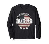Grants Pass Oregon, Bandera Americana Vintage Manga Larga