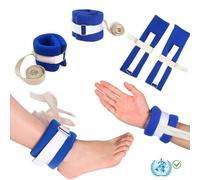 GRANTY DISEÑO REFORZADO Correas de Sujección Muñeca y Tobillos para Atar en Cama Hospital, Muñequera para Atar enfermos, 2 Correas de Sujección para manos