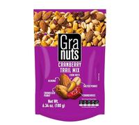 Granuts Cranberry Trail Mix Paquete Familiar | Cacahuetes caramelizados | Nueces de maíz crujientes + almendras | Arándanos suaves | Sabores salados + dulces | 200 ml (1 unidad)