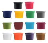 Granvoo 14 Piezas Tapa de Botella de Vino, Tapones de Silicona para Botellas de Vino, Tapones Herméticos para Botellas de Cristal de Agua, Multicolor Tapón para Bebidas Carbonatadas Cerveza Champán