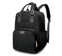 Granvoo Mochila Pañalera Bebés, Bolsos Cambiadores de Gran Capacidad, Mochila porta Pañales Impermeable con Correas de Cochecito, Bolsillo Aislante, Bolsa de Pañales para Mamá y Papá (Negro)