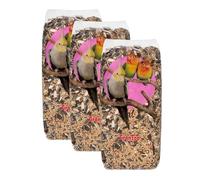 Granzoo Alimento Completo para NINFA y Agapornis, Mezcla de Semillas, 3 Unidades x 800 gr