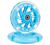 Graootoly 1 par 120 mm niños scooter LED intermitente ruedas con rodamientos/ruedas traseras LED intermitentes, azul