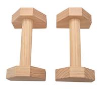 Graootoly 1 par de paralelas para gimnasia, calistenia, barra de mano de madera, equipo de entrenamiento de ejercicio, soporte doble para barra