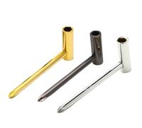 Graootoly 3 llaves hexagonales de metal para barra de armadura de guitarra, 6,35 mm, duraderas, ajuste de cuello, llave hexagonal de metal, dorado, plateado y negro