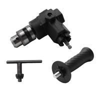 Graootoly 90 grados ángulo recto curva extensión Chuck taladro adaptador herramienta eléctrica accesorios