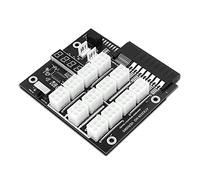 Graootoly ATX 12X 6Pin Breakout Board 12Amp/1800Watts Board con Flash LED para suministro y minería ETH/BTC