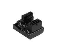 Graootoly ATX3.0 12VHPWR 12+4 16Pin PCIe5.0 450W Adaptador de cable de alimentación Conectores de 180 grados para 4090 4080 4070 Fácil de instalar, negro RVS