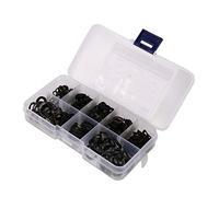 Graootoly Black Steel Ring Spring Washer Three Wave Washers 65MN Wave Gasket Assortment Kits- M6 M8 M10 M12 M16(550 piezas)