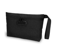 Graootoly Bolsa de dinero con cerradura, bolsa de dinero con cerradura, bolsa de banco impermeable con cremallera y cerradura para efectivo, teléfono celular B duradera, fácil de usar, Black