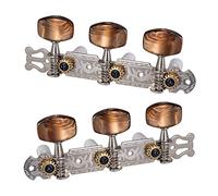 Graootoly Clavijas de afinación de guitarra clásica de plata 1:18 para piezas de guitarra, 2 unidades