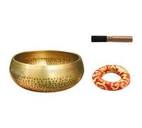 Graootoly Cuenco tibetano de cobre hecho a mano para yoga, meditación, canto y budista