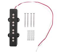 Graootoly de puente sin ruido de tipo abierto Pro Electric para estilo jazz de 4 cuerdas, color negro, 95 x 18,3 mm