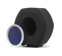 Graootoly F3 - Filtro acústico para micrófono de estudio profesional, reducción de ruido, micrófono de espuma, parabrisas, red azul, duradera, fácil de usar