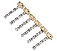 Graootoly Juego de 6 sillines de latón compensados para guitarra, accesorios de repuesto para guitarra