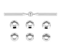 Graootoly Juego de 7 abridores profesionales para caja trasera de reloj, herramienta de reparación de relojes y fundas de tornillos para, plata