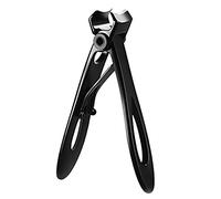 Graootoly Juego de cortaúñas grueso para uñas de los pies y las manos con amplia apertura de acero inoxidable, de uñas encarnadas, kit de manicura y pedicura para hombres y mujeres, color negro