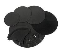 Graootoly Kit de 10 almohadillas silenciadoras de tambor, juego de almohadillas de práctica silenciosas de EVA, accesorios de percusión