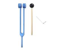 Graootoly L69A 256 Hz Horquilla de afinación Instrumento de curación médica con martillo Una herramienta de reparación de biocampo humano Diapa Son (azul) Fácil de usar