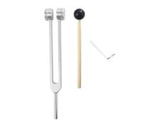 Graootoly L69A 256 Hz Horquilla de afinación Instrumento de curación médica con martillo Una herramienta de reparación de biocampo humano Diapa hijo (plata) Fácil de instalar y fácil de usar