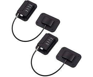 Graootoly Paquete de 2 cerraduras de refrigerador codificadas por combinación, cerradura de nevera para niños, cerraduras de armario de seguridad para niños, cerradura de puerta de