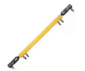 Graootoly Pedal de tambor de doble patada, eje de transmisión de pedal de de acero, brazo conector, amarillo, duradero, fácil de usar