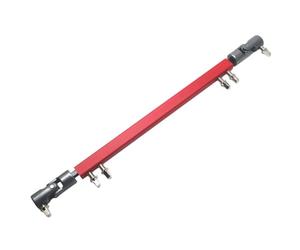 Graootoly Pedal de tambor de doble patada, eje de transmisión de pedal de de acero, brazo conector de conexión, rojo duradero