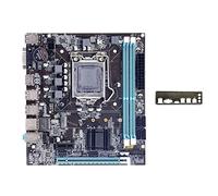 Graootoly Placa base H61+Baffle LGA1155 M.2 NVME Soporte 2XDDR3 RAM PCIE 16X para la oficina para Gaming Motherboard
