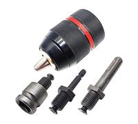 Graootoly Portabrocas sin llave de 1,5 a 13 mm, 1/2 pulgada-20UNF con adaptador de llave cuadrada hexagonal SDS-Plus de 1/2 pulgada