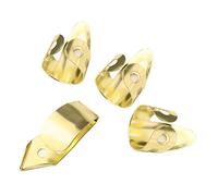 Graootoly Púas de dedo para guitarra, 3 índices + 1 protector de dedo de metal ajustable para pulgar
