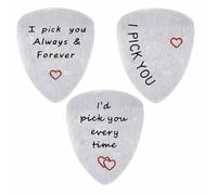 Graootoly Púas de guitarra, regalo para músico, marido, , papá, boda, día de San Valentín,