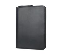 Graootoly Soporte para bolígrafo de 48 ranuras personalizado PU bolsa de regalo bolsa de almacenamiento de bolígrafos oficina de negocios cubierta protectora negra duradera fácil de instalar fácil de