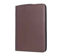 Graootoly Soporte para bolígrafo de 48 ranuras personalizado PU bolsa de regalo bolsa de almacenamiento de bolígrafos oficina de negocios cubierta protectora marrón duradero fácil de instalar, Brown