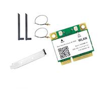 Graootoly Tarjeta WiFi 8260HMW 8260AC con antena 8DB Mini PCI-E1200M Bluetooth 4.2 2.4G 5G Banda Dual para Win7 Win 8 Win 10 Linux