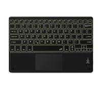 Graootoly Teclado retroiluminado ultrafino con panel táctil, retroiluminado inalámbrico para Android//IOS