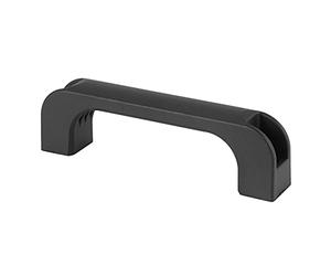 Graootoly Tirador rectangular de plástico negro para armario de puerta, 13,2 cm