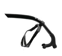 Graootoly Tubo de respiración frontal de silicona para adultos, equipo de buceo, color negro