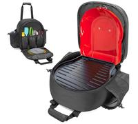 GRAOSO Bolsa para parrilla de camping compatible con la parrilla y estufa Coleman Fold N Go, funda de almacenamiento portátil para estufa de gas con 2 bolsillos laterales para cilindros de propano de