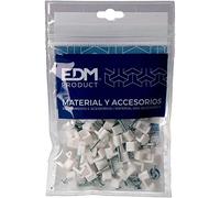 GRAPA BLANCA CABLE MANGUERA PLANA 2x1,5 Nº 1 (25UNIDADES) EDM