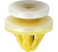 Grapa de panel para accesorios interiores y portabolsas para vehículos Renault/Nissan/Opel, 8,2 mm, sello de 20, blanco/amarillo